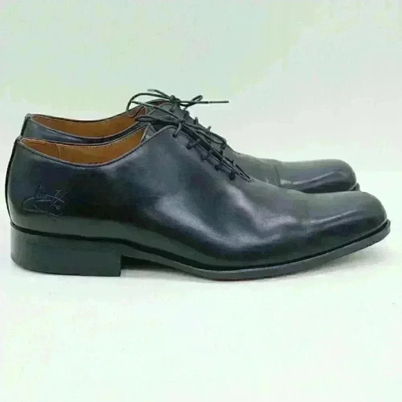 John Fluevog Twin Turbines 104 Prince St Men's Black Leather Oxford Shoe Sz M7.5 - Picture 7 of 12